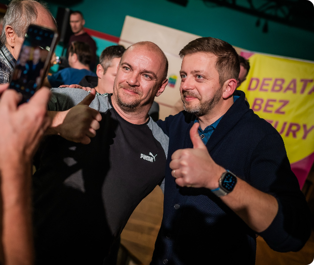 Vít Rakušan s podporovateli